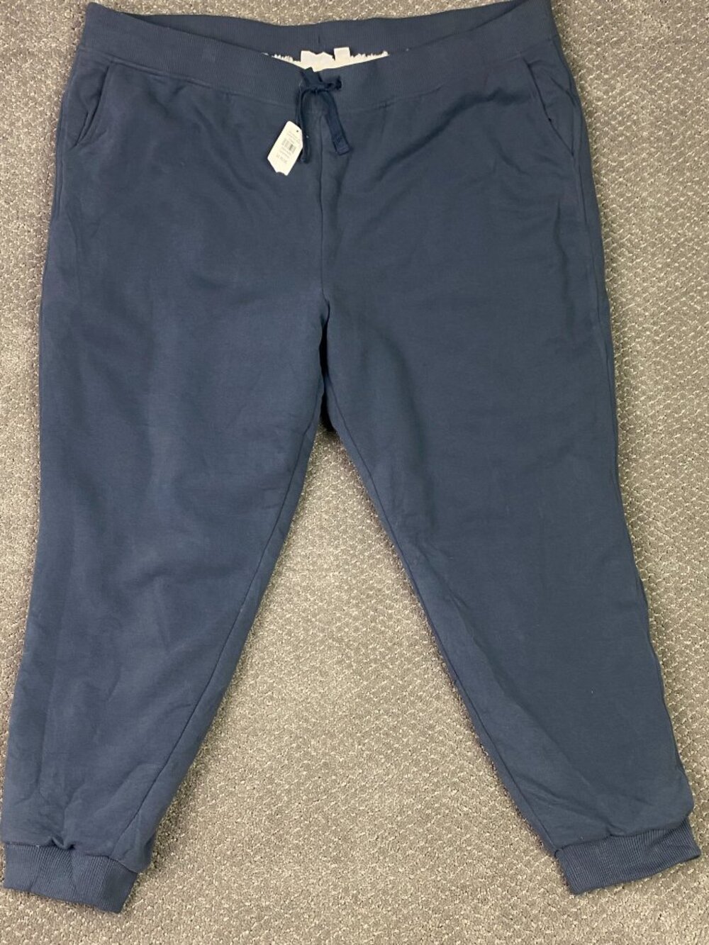 LL Bean Sherpa Lined Sweatpants Womens 3X Carbon Navy 1912 Lounge Pant 516069
